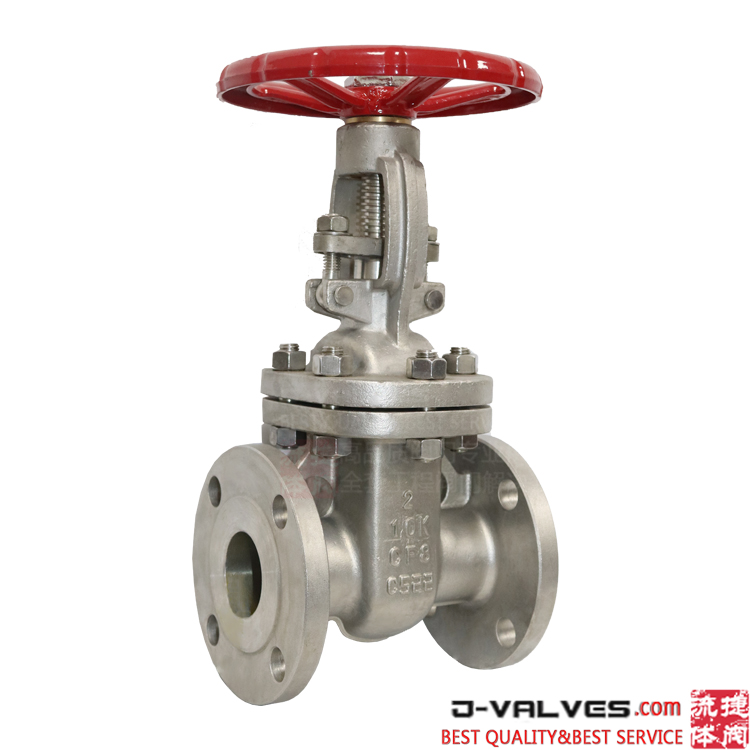 Материал из нержавеющей стали A351 CF8 JIS10K Flanged Gate Valve 