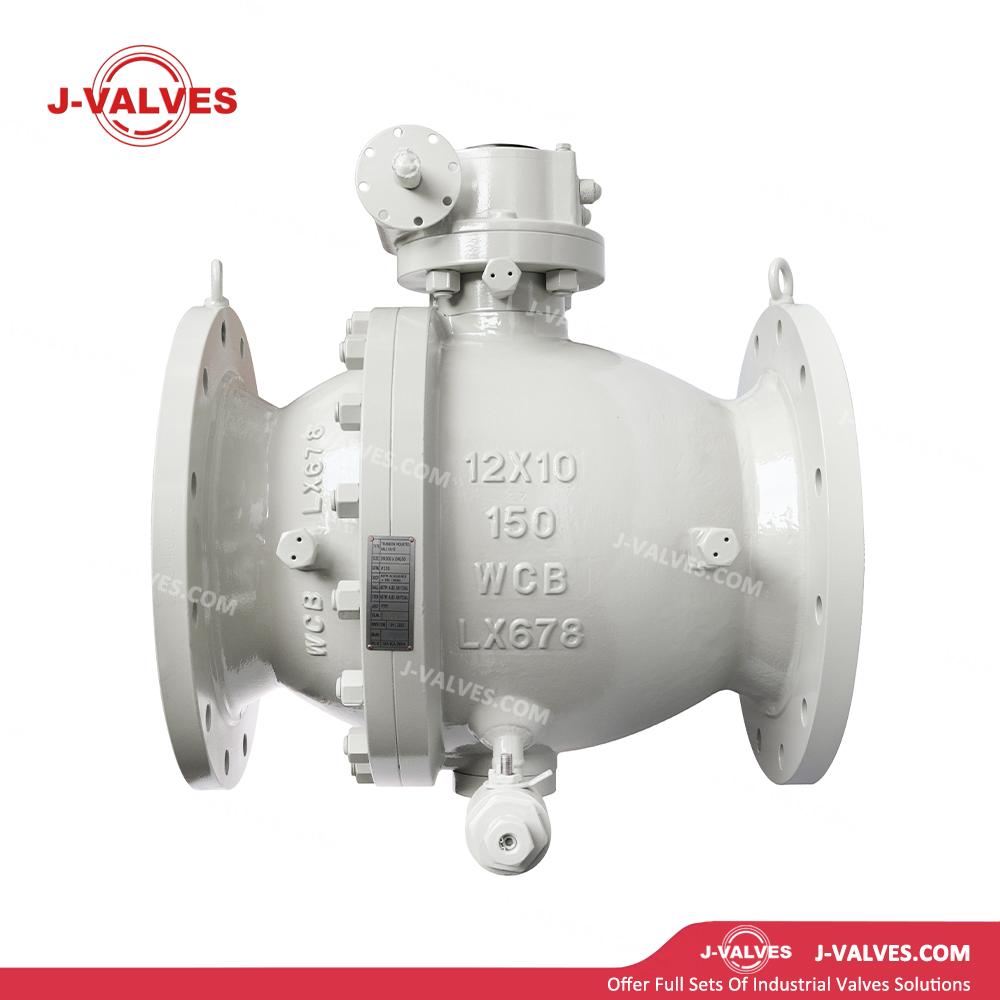 ASME B16.34 WCB Углеродистая сталь 2PC Фланцевый шаровой клапан на цапфе с двойными игольчатыми клапанами