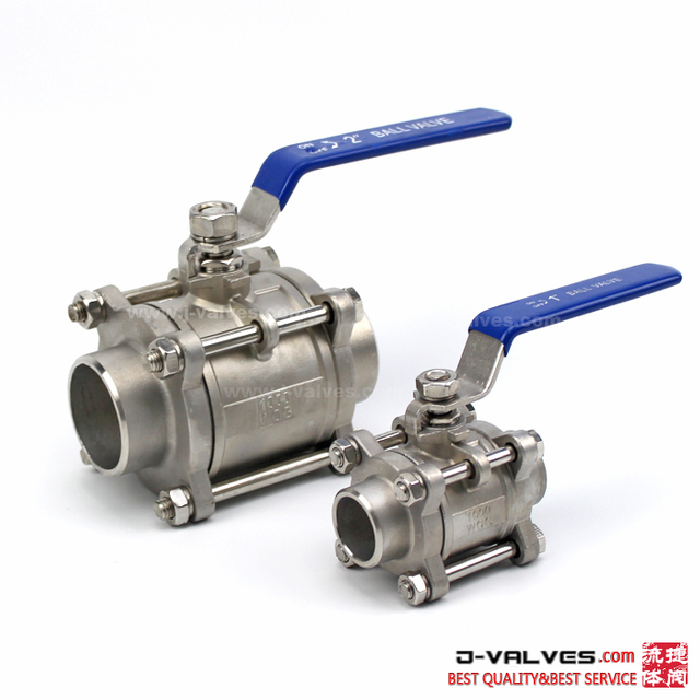 3PC из нержавеющей стали сварки сварной сварки сварной шарнирной сварки