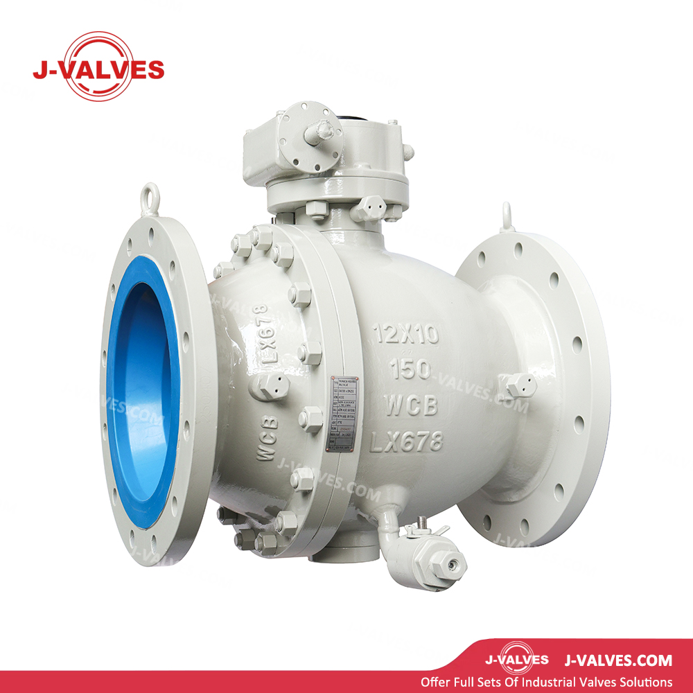 ASME B16.34 WCB Углеродистая сталь 2PC Фланцевый шаровой клапан на цапфе с двойными игольчатыми клапанами