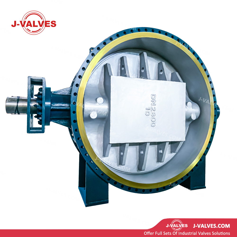DN2800 PN10 WCB Трехэксцентриковый фланцевый клапан-бабочка