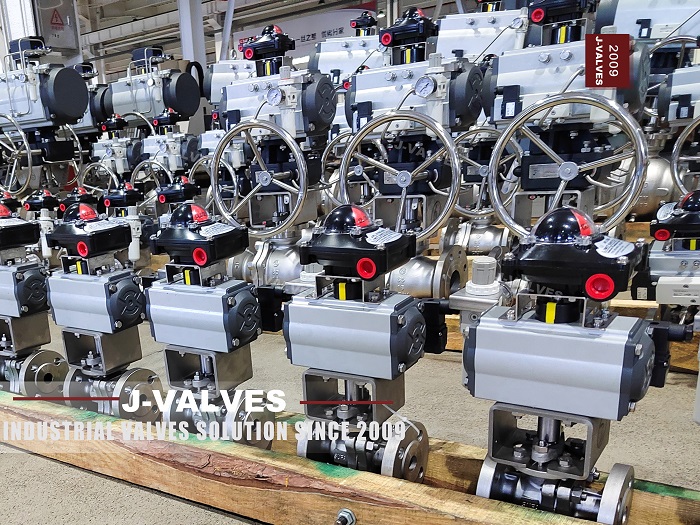 J-VALVES производит пневматические фланцевые шариковые клапаны завершает свое применение на электростанциях
