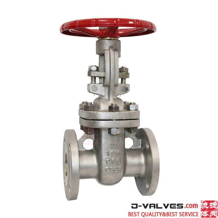 Материал из нержавеющей стали A351 CF8 JIS10K Flanged Gate Valve 